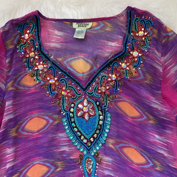 Embellishment Swim Coverup Size Medium - Picture 7 of 7